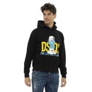 Grouchy Hoodie - Comfortabel en Stijlvol Dsquared2 , Black , Heren