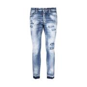 Slim-fit Jeans, Klassieke Denimstijl Dsquared2 , Blue , Heren