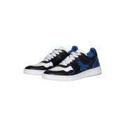 Lace Up Boxer Sneaker met Limited Edition Dsquared2 , Blue , Heren