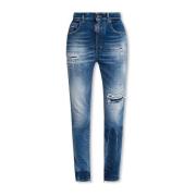 Hoge taille Twiggy jeans Dsquared2 , Blue , Dames