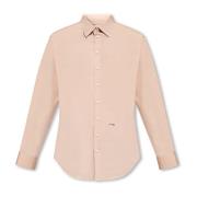 Katoenen shirt met logo Dsquared2 , Pink , Heren