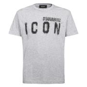 Stijlvol T-shirt Art S79Gc0040 Dsquared2 , Gray , Heren