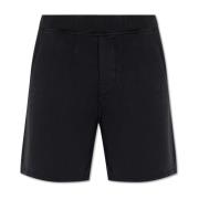 Katoenen shorts met logo Dsquared2 , Black , Heren