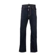 Blauwe Jeans met 3,5 cm Hak Dsquared2 , Blue , Heren