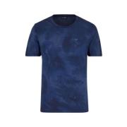 Overhemd met toon-op-toon patroon Emporio Armani , Blue , Heren