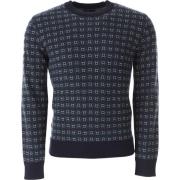 Stijlvolle Sweaters voor Heren Emporio Armani , Blue , Heren