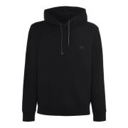 Stretch zwarte katoenmix sweatshirt Emporio Armani , Black , Heren