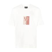 Katoenen T-shirt, 100% Katoen, Maat Medium Emporio Armani , White , He...