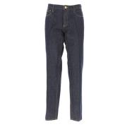 Hoge taille rechte pijp jeans Emporio Armani , Blue , Heren