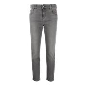 High-waisted Regular Fit Jeans Emporio Armani , Gray , Dames