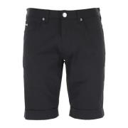 Zwarte katoenen 5-Pocket Shorts Emporio Armani , Black , Heren