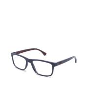 Blauw Optisch Montuur Stijlvol en veelzijdig Emporio Armani , Blue , H...