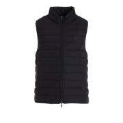 Heren Gewatteerd Vest met Dubbele Rits en Zakken Emporio Armani , Blac...