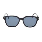 Vierkante zonnebril van acetaat Fendi , Black , Unisex