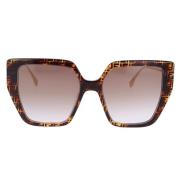 Zonnebril Fendi , Brown , Unisex