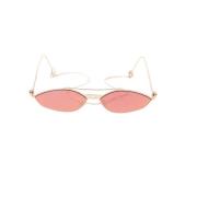 Stijlvolle zonnebril met 57mm lensbreedte Fendi , Pink , Unisex