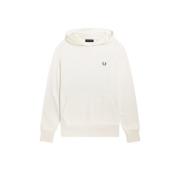 Witte Hoodie met Hoodie en lauwerkrans Fred Perry , White , Heren