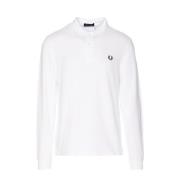 Klassiek poloshirt met lange mouwen Fred Perry , White , Heren