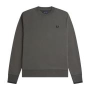 Tijdloze Crewneck Sweaters Fred Perry , Green , Heren