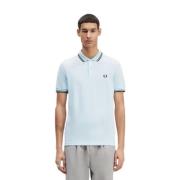 Celeste Twin Tipped Polo Shirt Fred Perry , Blue , Heren