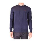 Casual Paarse Trui Fred Perry , Blue , Heren