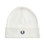 Merinowollen Witte Hoed Fred Perry , White , Heren