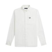 Casual Overhemden voor Heren Fred Perry , White , Heren