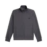 Contrast Tape Track Jas Fred Perry , Gray , Heren