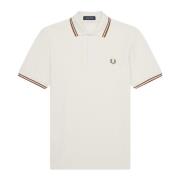 Iconische Twin Tipped Polo Shirt Fred Perry , Beige , Heren