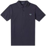 Originele effen polo navy ice Fred Perry , Blue , Heren