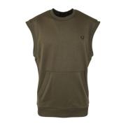 Groene Tricot Tank Top Fred Perry , Green , Heren