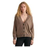 Gebreid KnoopCardigan Gant , Beige , Dames