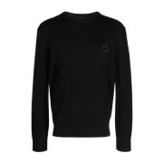 Round-neck Knitwear Giorgio Armani , Black , Heren