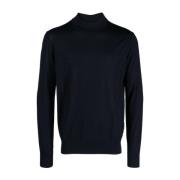 Blauwe Sweaters voor Heren Giorgio Armani , Blue , Heren