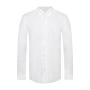 Shirt met snap kraag Giorgio Armani , White , Heren
