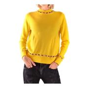 Gele Ronde Hals Pullover Fw18 Givenchy , Yellow , Dames