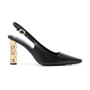 Zwarte pumps met gesp en puntige neus Givenchy , Black , Dames