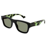 Minimalische vierkante acetaat zonnebril Gucci , Green , Unisex