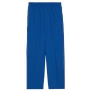 logo-patch wijde broek Gucci , Blue , Heren