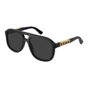 Zonnebril Gucci , Black , Heren