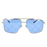 Klassieke geometrische zonnebril Gucci , Gray , Unisex