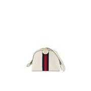 Vintage Koepelvormige Leren Schoudertas Gucci , White , Dames