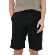 Casual katoenen en linnen shorts Guess , Black , Heren