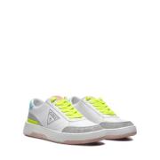 Witte Synthetische Sneakers Fl5Mlsfam12 Guess , White , Dames