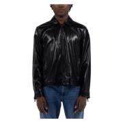 Leather Jackets Guess , Black , Heren