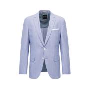 Slim Fit Katoenen Blazer - Huston Hugo Boss , Blue , Heren