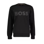 Tijdloze elegantie: Zwarte Soleri Sweater voor heren Hugo Boss , Black...