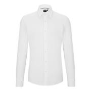 Witte Slim Fit Boss Overhemd met Vochtregulatie Hugo Boss , White , He...