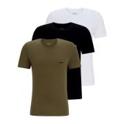 3-Pack Katoenen Jersey Logo Intieme T-Shirts Hugo Boss , Multicolor , ...