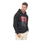 Herenhoodie met relaxte pasvorm en creatieve graphics Hugo Boss , Blac...